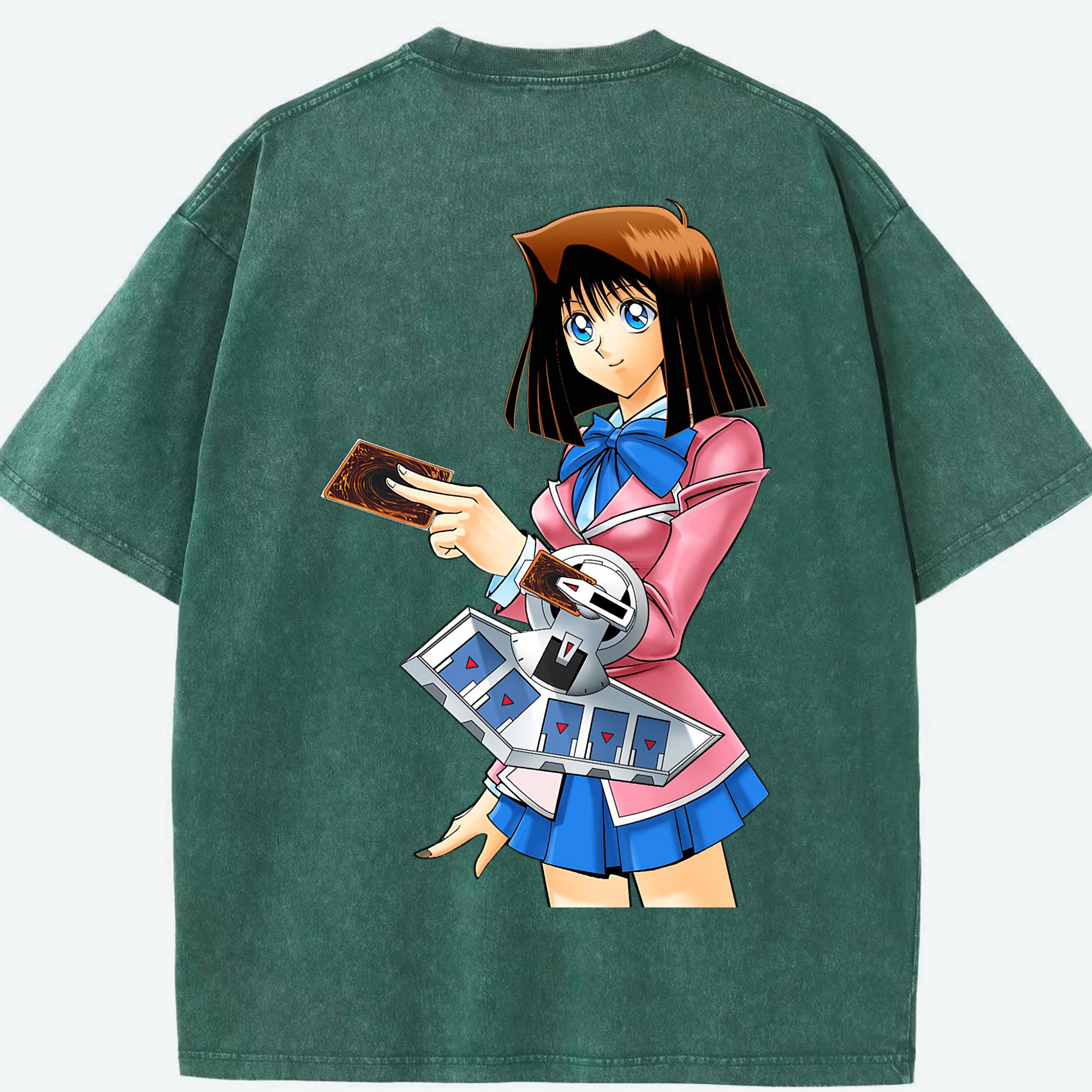 （画像用） 遊☆戯☆王 Yu-Gi-Oh! 綿100% ヴィンテージ風 半袖Tシャツ（背面プリント）